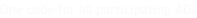 One code for all participating ADs